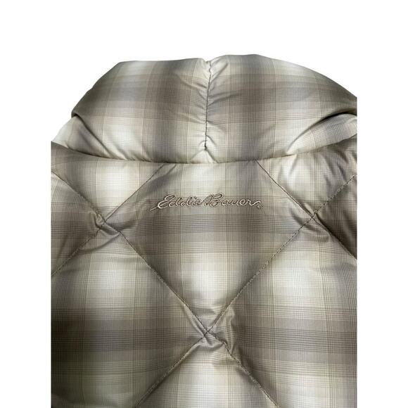 Eddie Bauer Women’s EB700 Fill Plaid Puffer Vest - Goose Down Fill Neutral - XL‎ - Picture 6 of 10